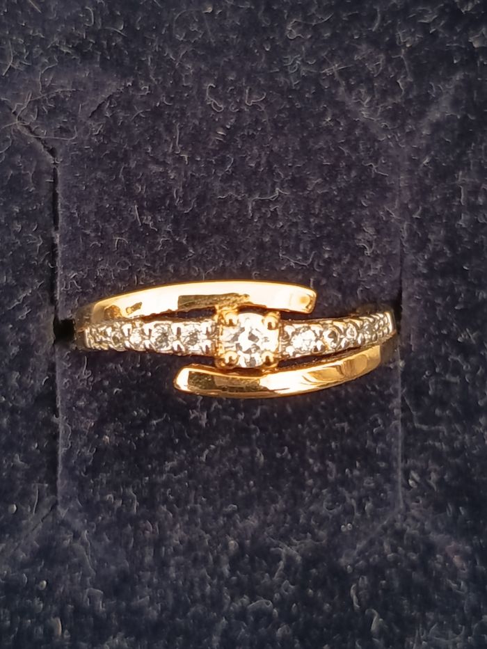 Bague plaqué or. - photo numéro 2