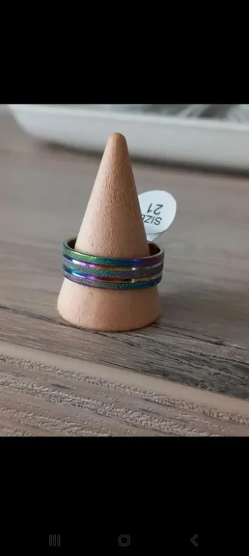 Bague Multicolore taille 66