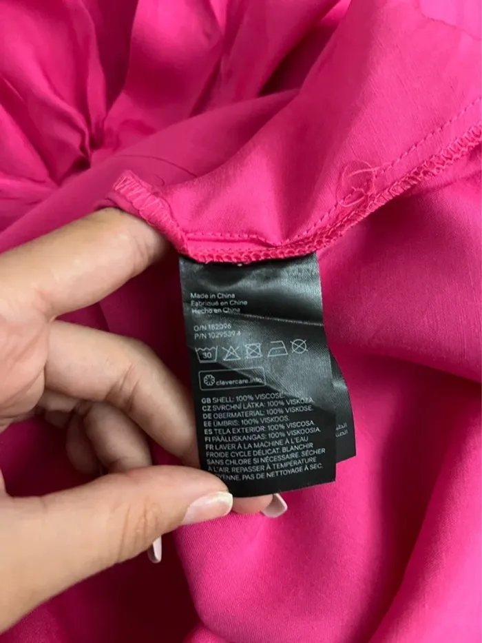 Robe rose fuschia drapée H&M - photo numéro 8