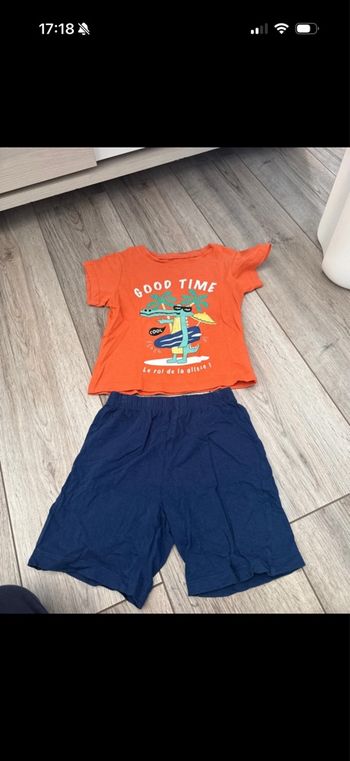 Pyjama short garçon tissaia 