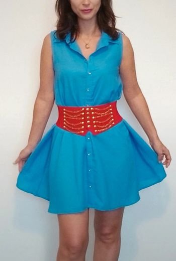 Robe chemise bleu Atmosphère 38/40