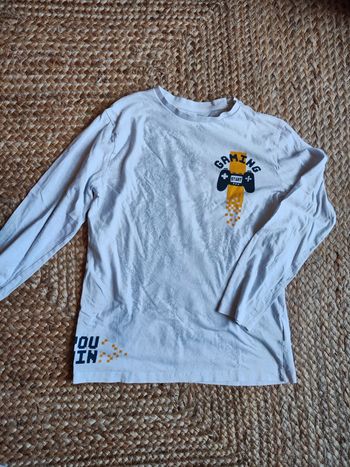 Tee shirt ML blanc 12 ans