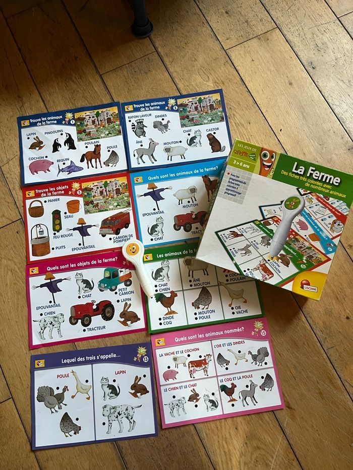 Les jeux Carottes La ferme 16 fiches avec stylo électronique Lisciani 3/6 ans - photo numéro 6