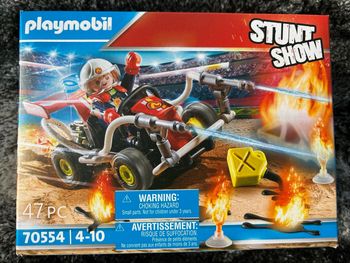 Playmobil 70554 Stuntshow Véhicule et Pompier- Stuntshow- Stuntshow- véhicule Pompier