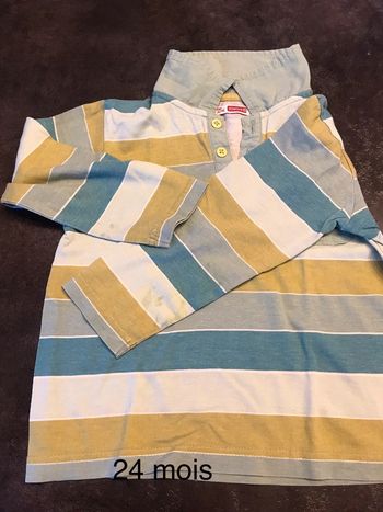 Polo manches longues 24 mois