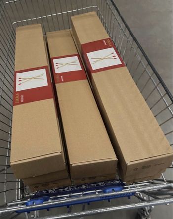IKEA strala - lampadaire allumette bois à led