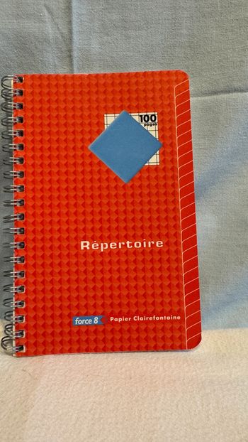 Répertoire à spirale Force 8 Clairefontaine, 11 cm x 17 cm 100 pages