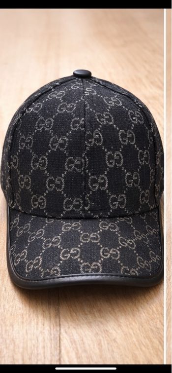 Casquette denim noire