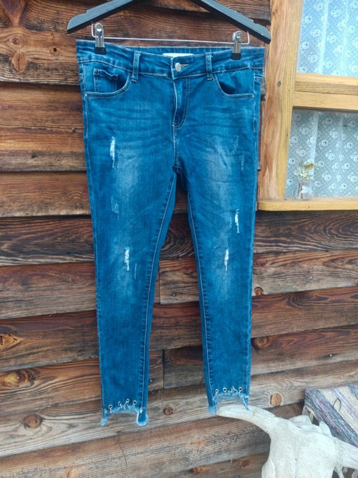 Pantalon jean denim femme - photo numéro 2