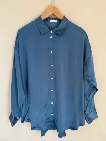 Chemise Lily Silk bleu