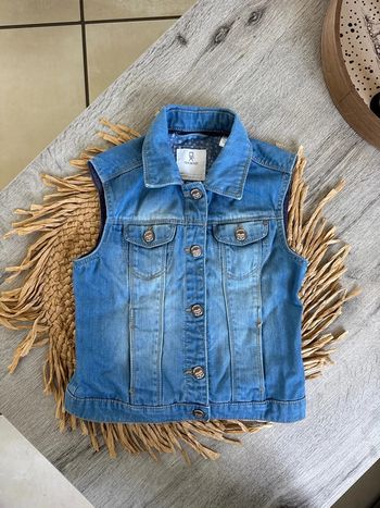 Veste en jeans sans manches 8 ans okaidi