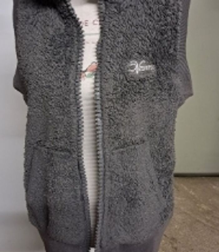 Veste polaire grise sans manches5