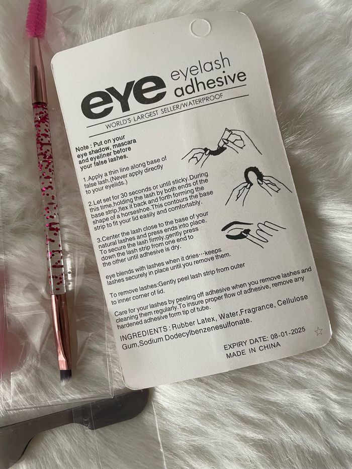 Lot 3x faux cils + colle + accessoires - photo numéro 3