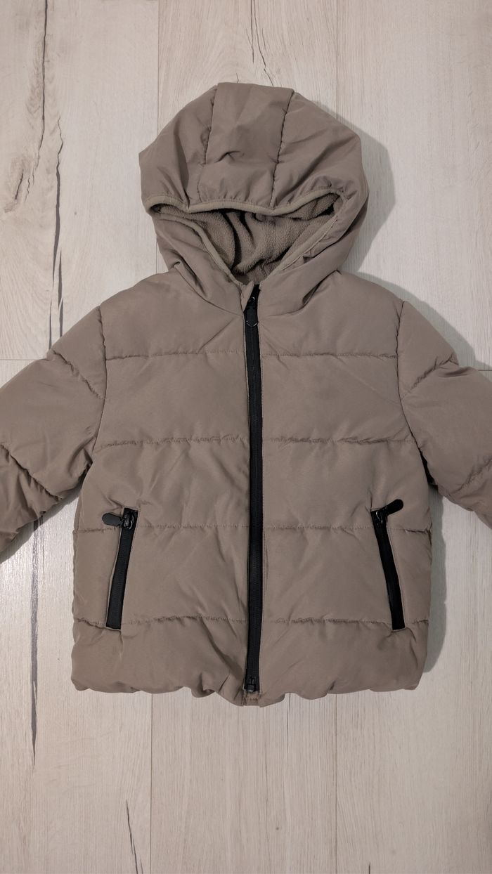Doudoune taupe 3 ans