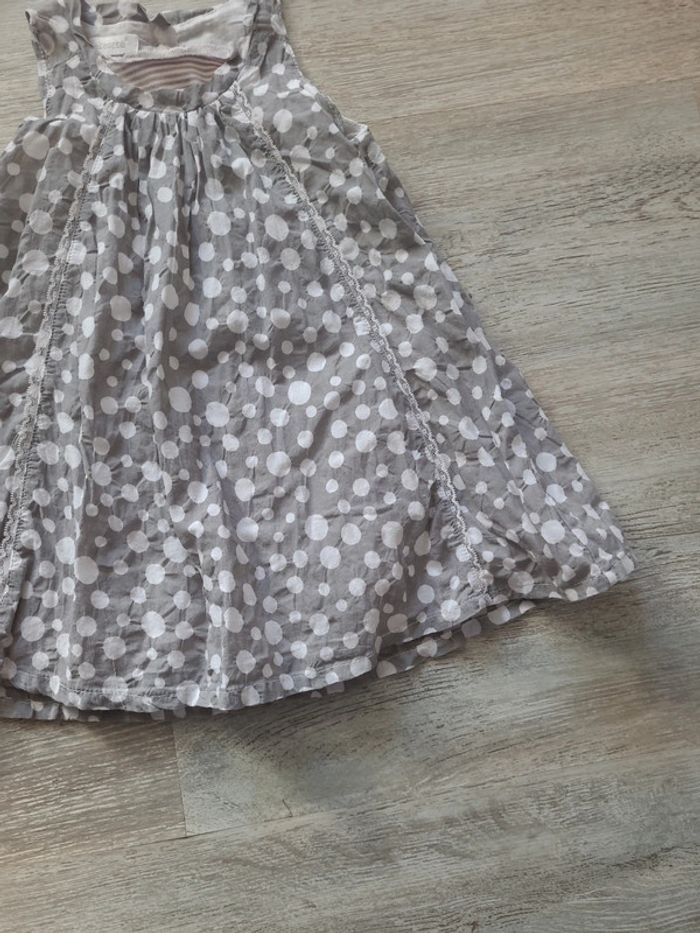 Robe été grise et blanche à pois Absorba - photo numéro 3