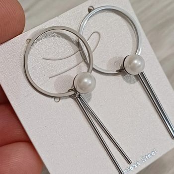 Boucles d'oreilles en acier inoxydable