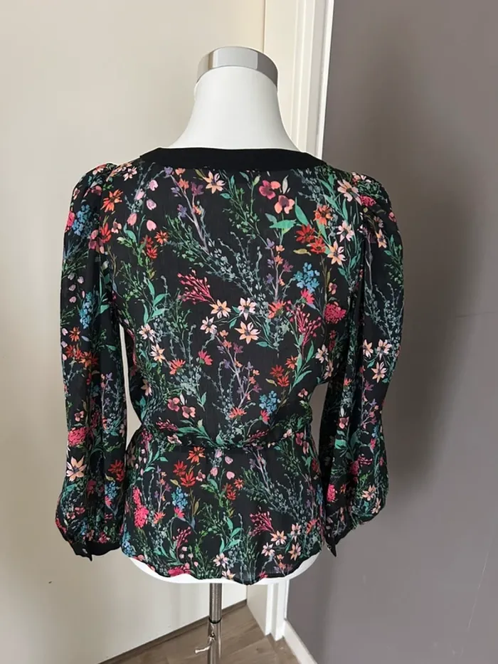 Morgan top haut blouse imprimer floral femme, taille 34 - photo numéro 3