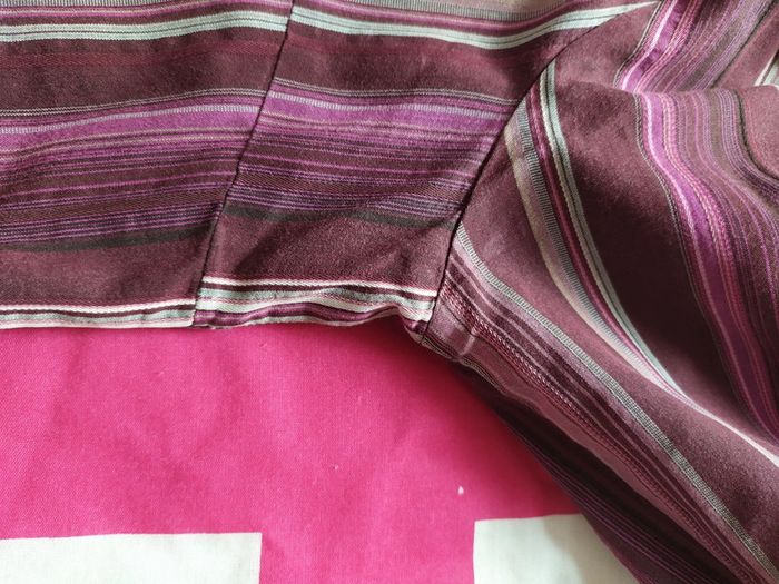 Chemise prune et grise à rayures - photo numéro 5