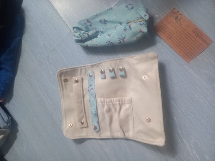 Petite trousse de toilette manoukian / trousse à maquillage - photo numéro 5
