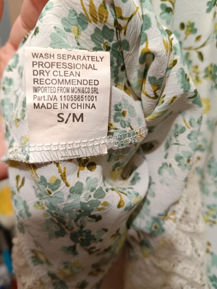 Robe verte matière fine a dentelle taille s/m - photo numéro 3