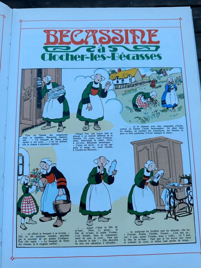 Livre ancien grand album Bécassine à clocher-les-Bécasses Gautier languereau collection vintage - photo numéro 4