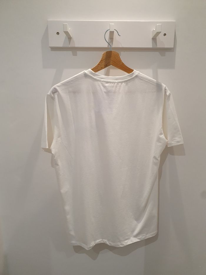 T-shirt blanc Tel père tel fils Taille M (taille petit) - photo numéro 4