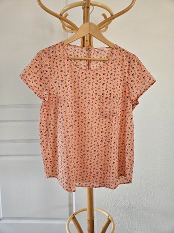 Blouse corail taille 36 Camaieu