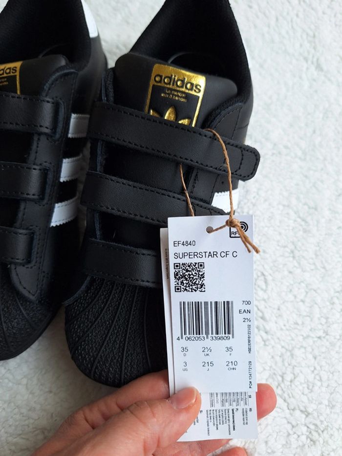 Adidas superstar CF C noires neuves - photo numéro 3