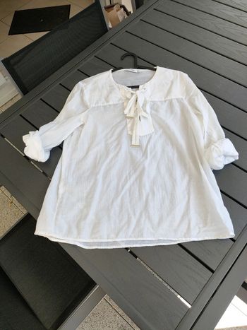 blouse été voile de coton Mango M