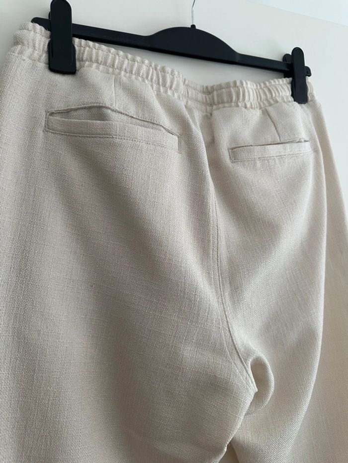 Pantalon beige joggers homme taille L - fashion nova très bon état - photo numéro 6