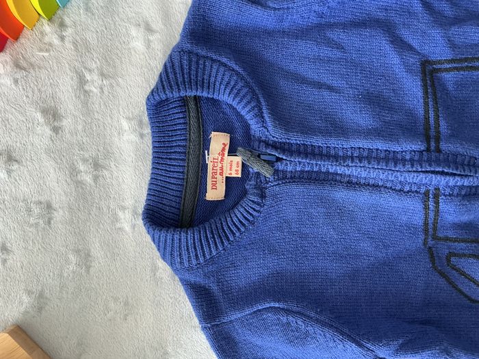 gilet zippé bleu impression devant 6 mois du pareil au même - photo numéro 7