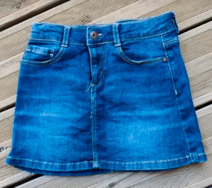 Jupe jean vert baudet 6 ans