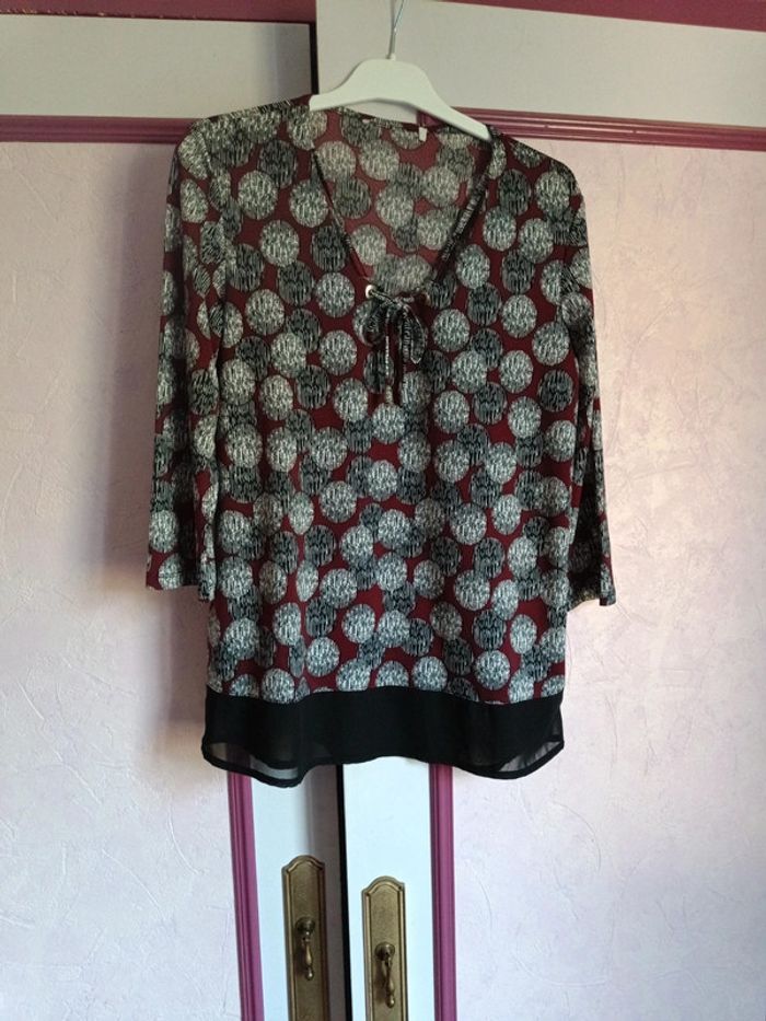 Blouse imprimée J. Riu T.1 (36) - photo numéro 2