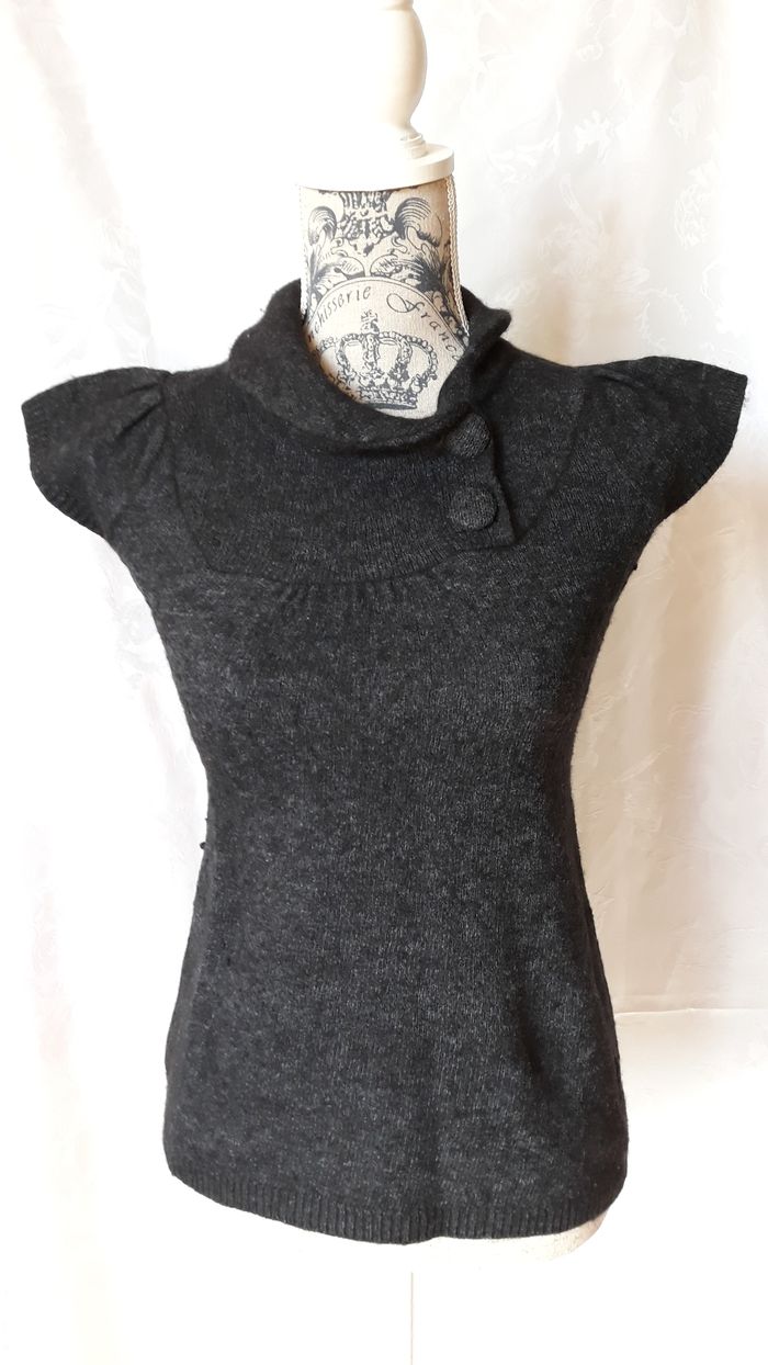 Faby27800 Haut femme "Ella", chiné gris foncé, - photo numéro 3