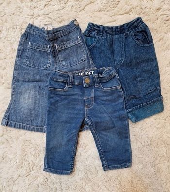 Lot 3 jeans 6m