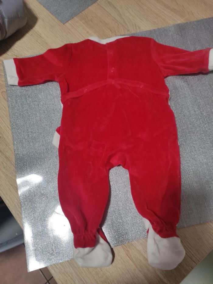 Pyjama velours de Noël fille 3 mois - photo numéro 4