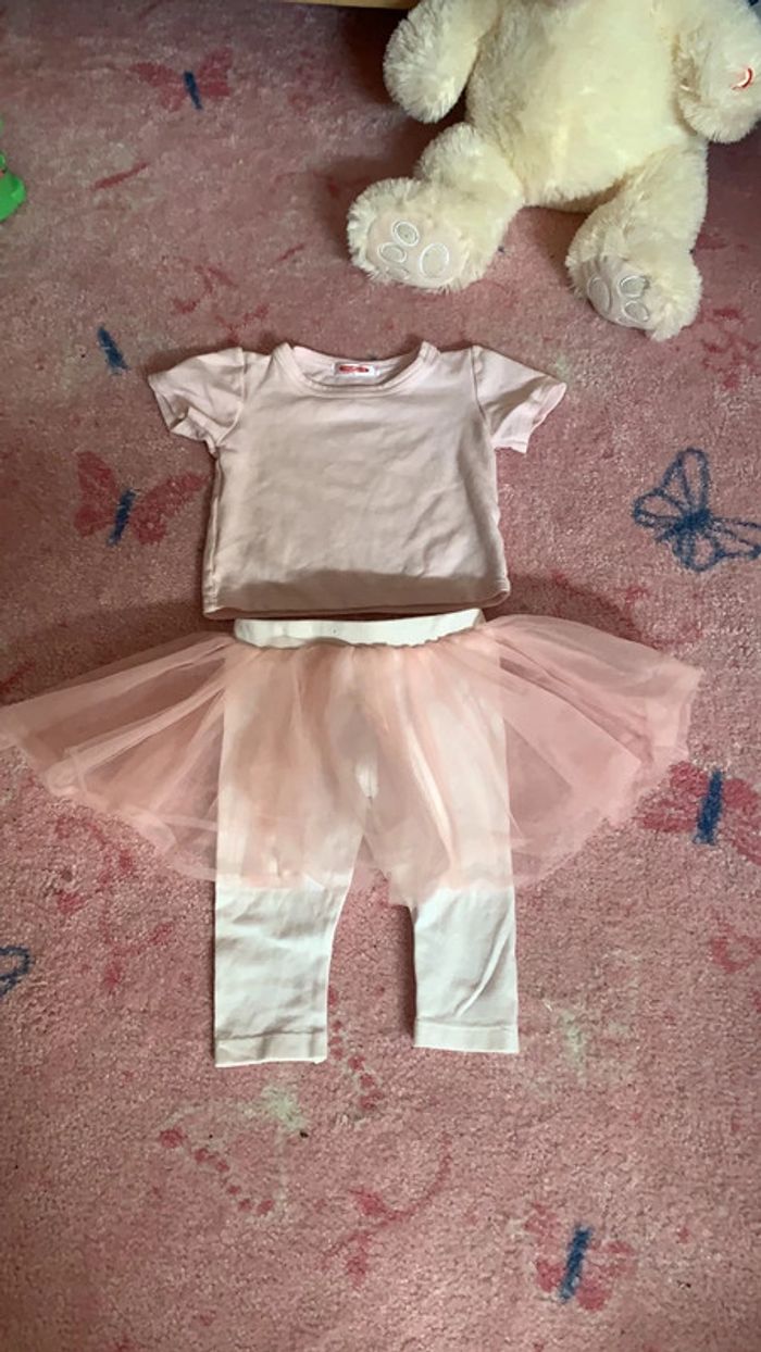 Ensemble tutu leggings et tee shirt 12 mois