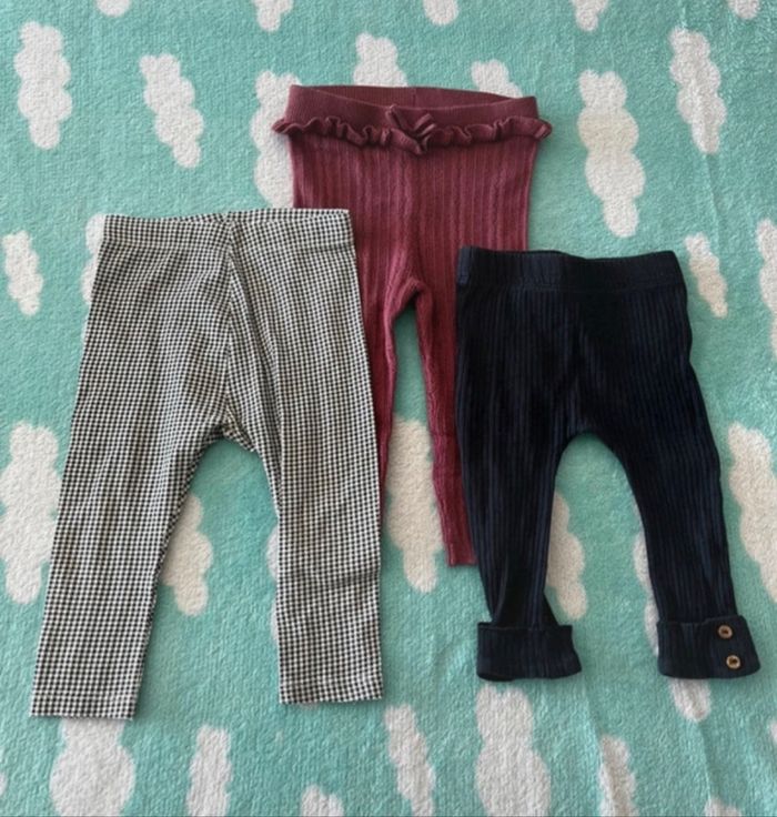 Lot 3 pantalons bébé fille Kiabi 12 mois