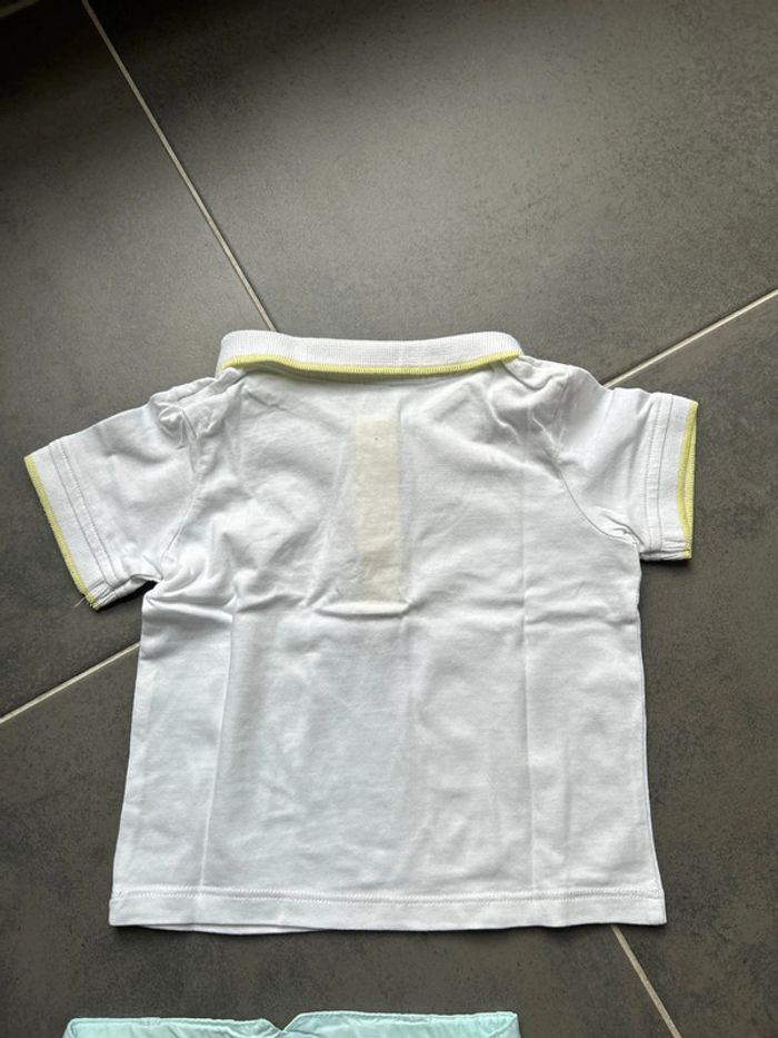 Ensemble 2 articles: t-shirt imitation polo et bermuda été Verbaudet bébé garçon - photo numéro 7