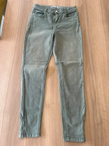 Jeans camaïeu kaki taille 36