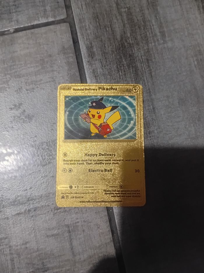 Carte pokemon dorée - photo numéro 2