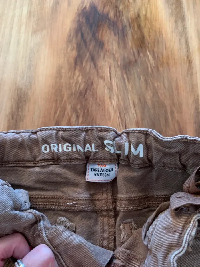 Jean Slim tape à l’œil taille 6 ans - photo numéro 4