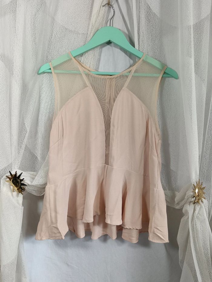 Top poudre peplum | Sandro | t. 3 - photo numéro 5