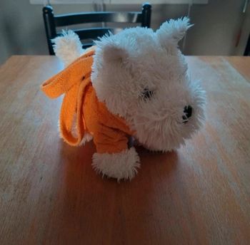 Peluche chien a transporter