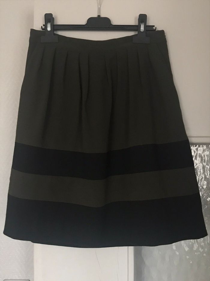 Jupe kaki / noir