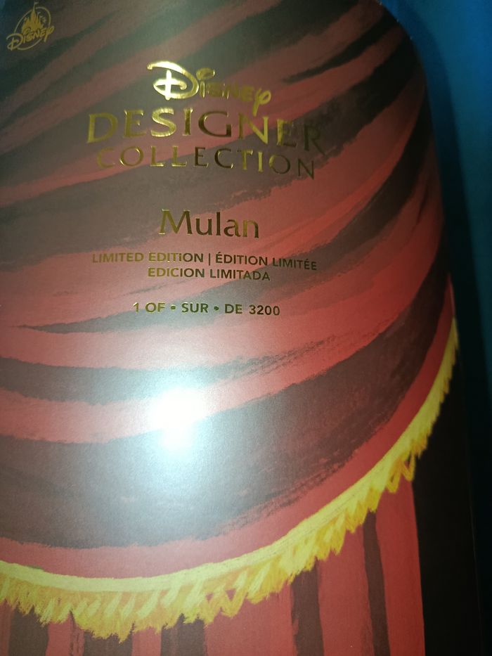 Poupée Disney édition limitée Mulan designer - photo numéro 10