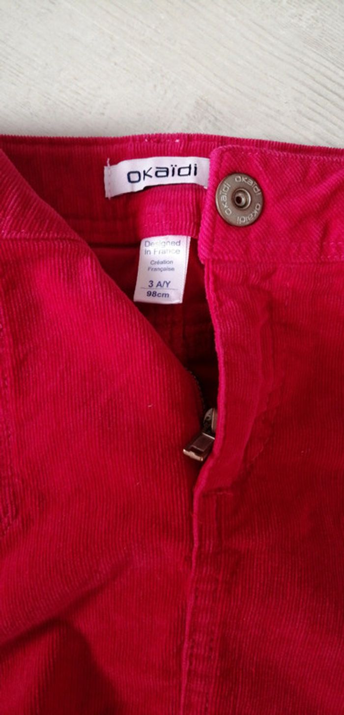Jupe droite en velour - photo numéro 3