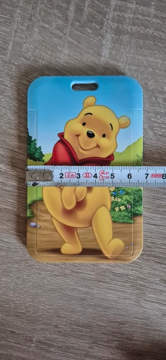 Porte carte d'identité Winnie l'ourson avec lanière fantaisie. - photo numéro 6