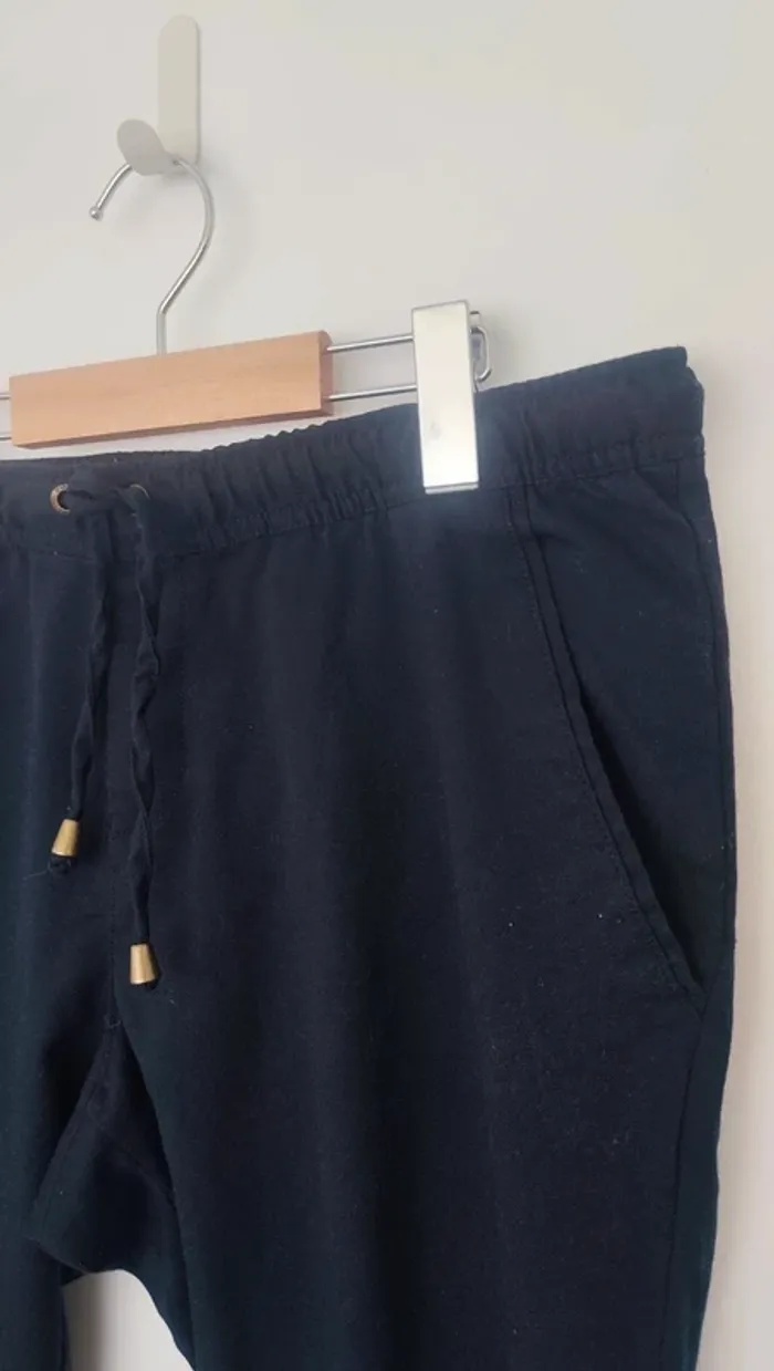 Pantalon h&M 42 Bleu marine - photo numéro 2