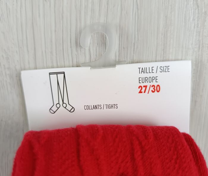 Collants rouge Tape à l'œil TAO neufs - photo numéro 2